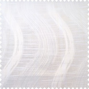 Cream and beige color complete texture finished vertical wave bold stripes with horizontal lines polyester main curtain 